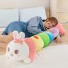 Rainbow Long Bunny Plush Pillow Large Body Pillow for Cuddling And Support Soft Stuffed Animal for Girls And Kids Gift