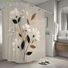 1 Stück Badezimmer Duschvorhang, Blumendesign, Frühlingsfest Duschvorhang, Inklusive 12 Haken, 180x180cm Badezimmervorhang Zuhause
