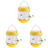 1-10pcs Insect Hornet Hanging Trap Reusable Non-toxic Pest Control Cather Yellow Fruitfly Trap For Home Farm Garden Supplies