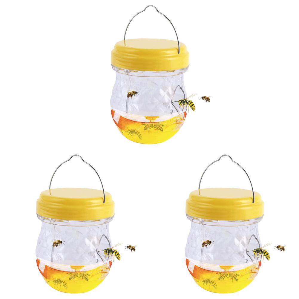 1-10pcs Insect Hornet Hanging Trap Reusable Non-toxic Pest Control Cather Yellow Fruitfly Trap For Home Farm Garden Supplies
