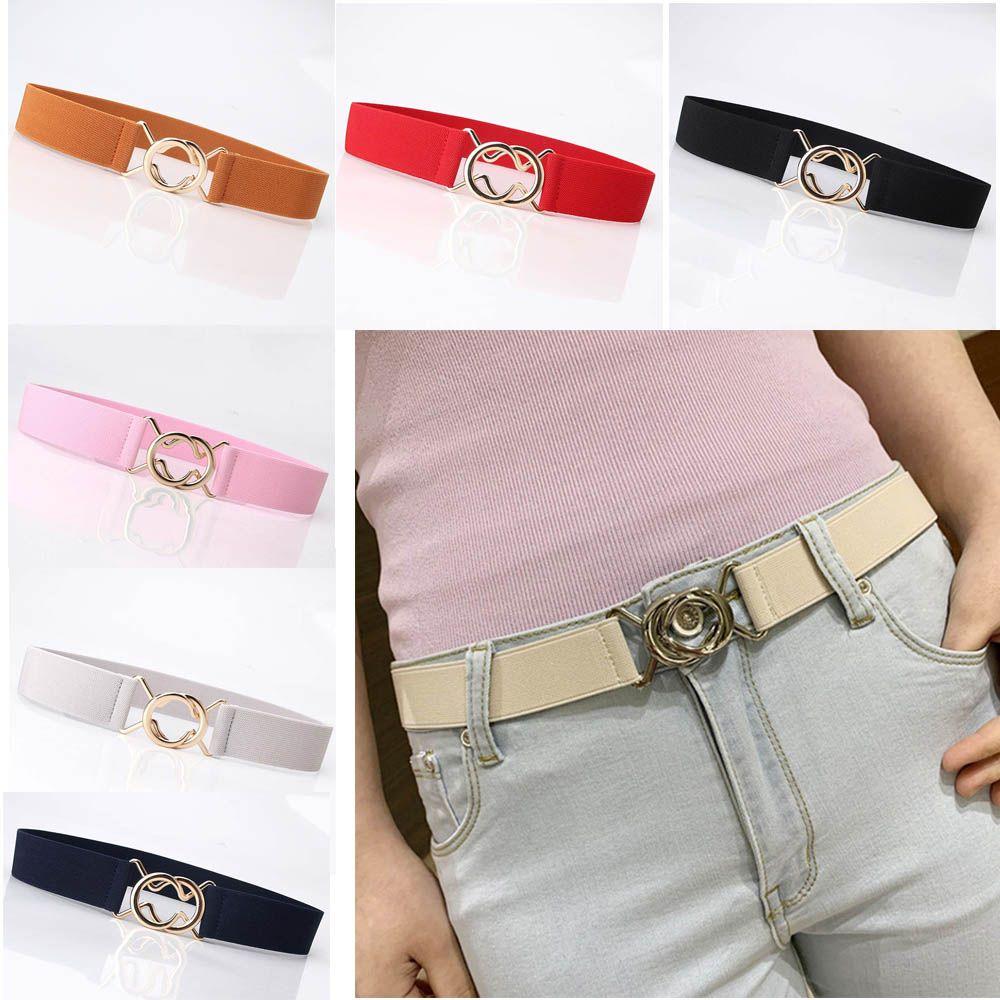 

Dress Accessories Sweater Overcoat Adjustable Belt Elastic Waistband Wrap Buckle Thin Waist Belt