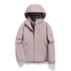 Unisex Color Block 3-in-1 Hooded Windproof Jacket with Detachable Down Liner