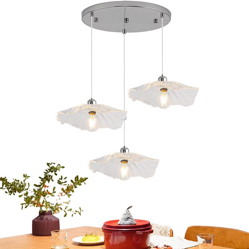 Dining Room Kitchen Nordic Glass Pendant Lamps Hanging Chandelier Ceiling Living Room Bedroom Indoor Decorative lights Fixture