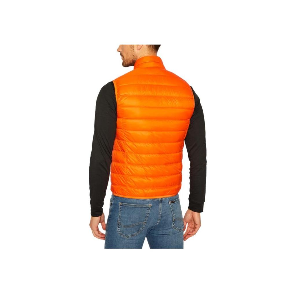 Emporio Armani Stand Collar Solid Color Logo Print Down Vest Men Vest Orange 8NPQ01-PN29Z-1656