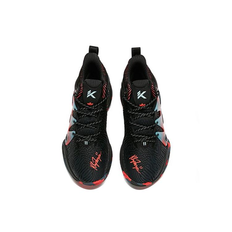 New Anta Mountain 1 Cushioning Anti Slip And Wear Resistant Mid Top Basketball Shoes Black 112141609-2