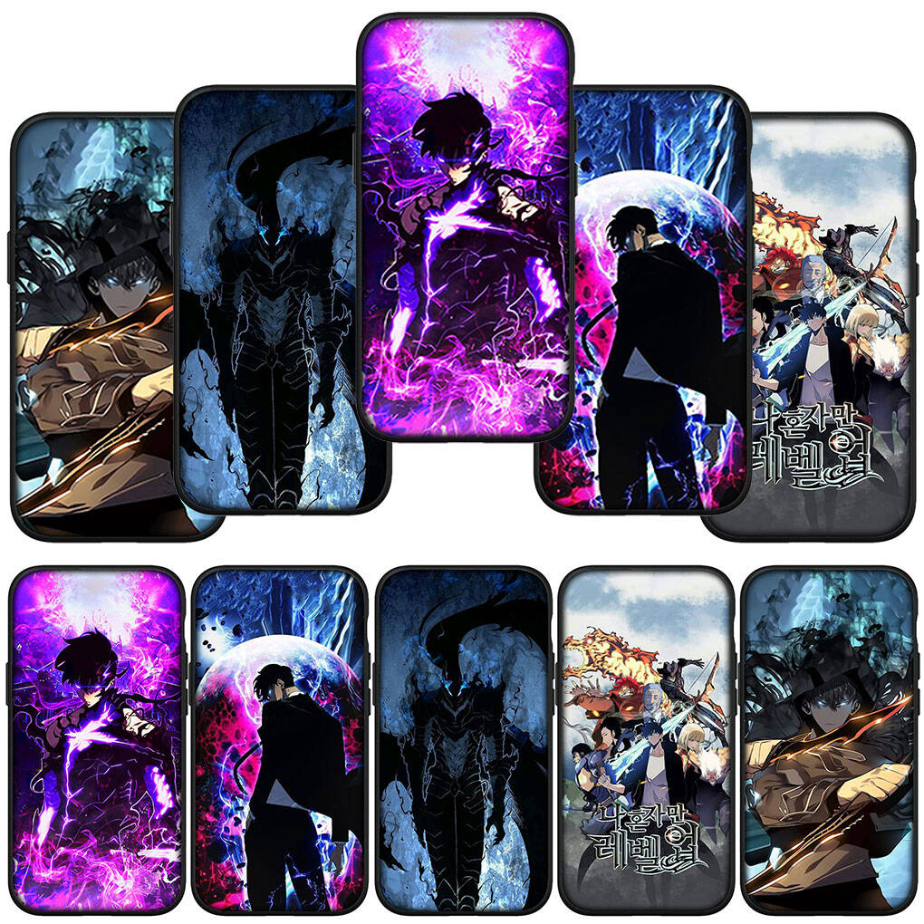 Phone Case for Samsung Galaxy S25 S23 S22 S24 Ultra FE A05 A06 A15 A16 A36 A37 A35 A54 A24 A55 A56 A57 A25 A26 A53 A17 Sung Jinwoo Solo Leveling Cover