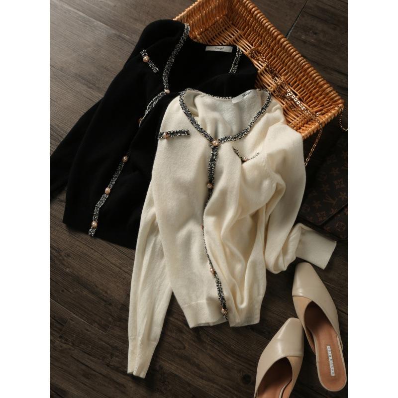 Spring and Autumn New Button Sweater Knitted Sweater Top Women