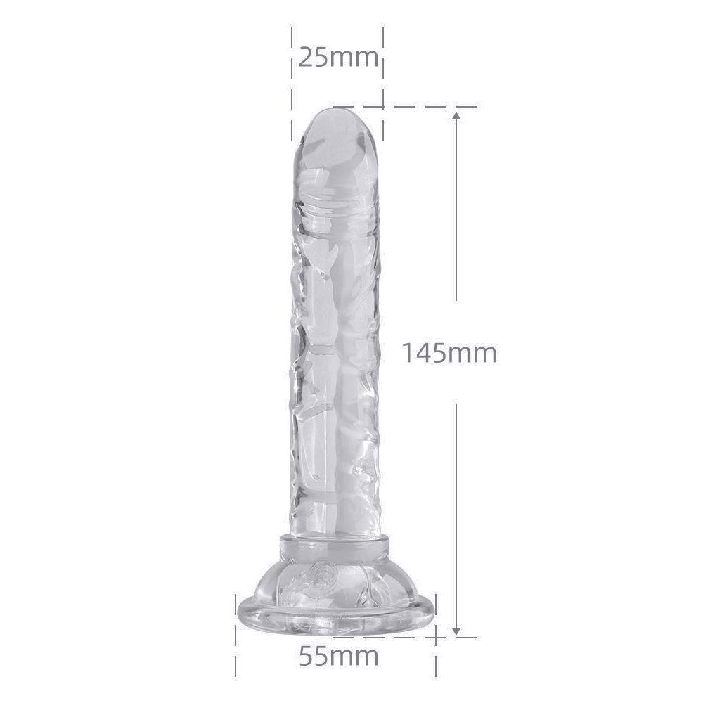 Dildo cu curea pentru penis cu ventuza Butt Plug Crystal Dildo realist Jucării sexuale colorate pentru femei adulte Jucării la punctul G Sex Shop