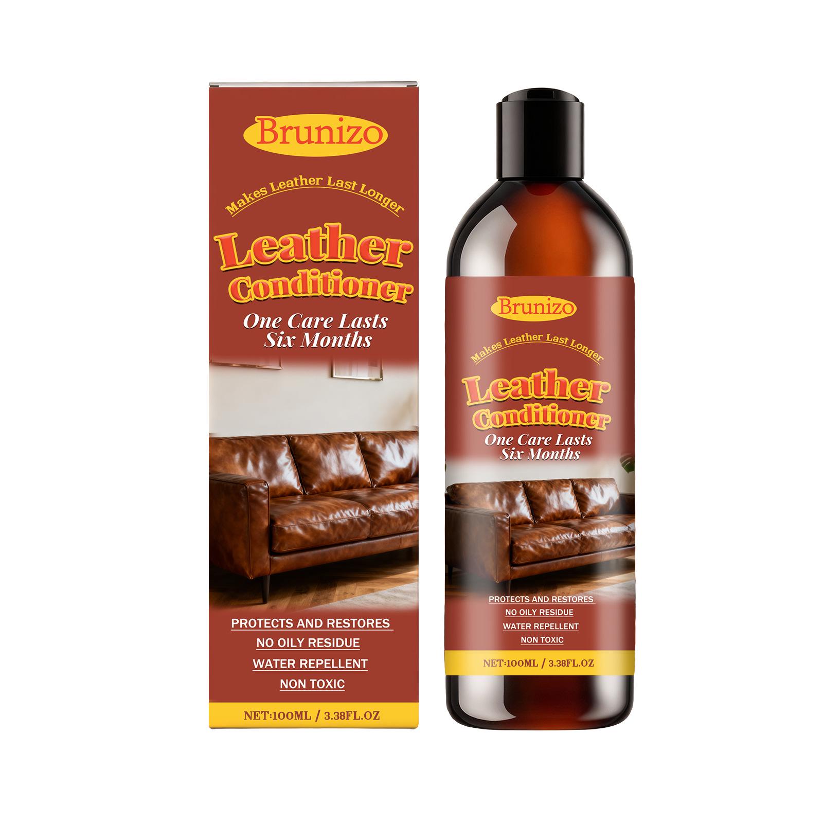 Brunizo Deep Nourish Leather Care: Lanolin Cleaner, Moisturizing, Softening, and Breathable.