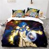 Anime Saint Seiya LOST CANVAS Bedding Set Duvet Cover Bed Set Quilt Cover Pillowcase Comforter king Queen Size Boys Adult