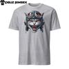 Unique Short-Sleeve Unisex T-Shirt: Aviator Cat Artwork, Anthropomorphic Design