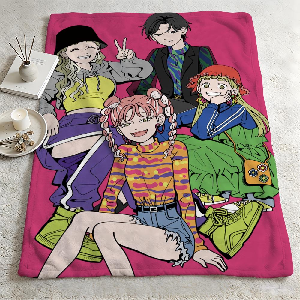 anime YYou and I Are Polar Oppositess Throw Warm Soft Flannel Blanket Multiuse for Sofa Bed Camping Travel Nap