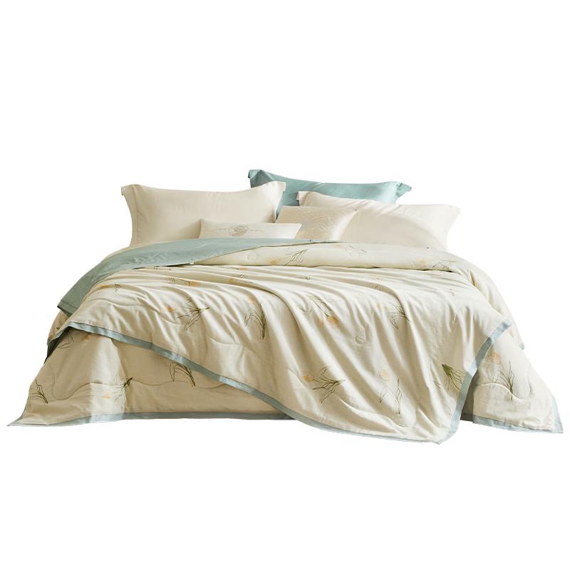 Luolai All-Cotton Machine Washable Tussah Silk Quilt 150x215cm