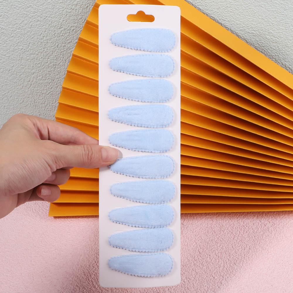 10Pcs/Set Women Solid Plush Snap BB Clip For Girls Hairpin Barrettes Cute Hair Clips Headwear Kids Hair Accessories