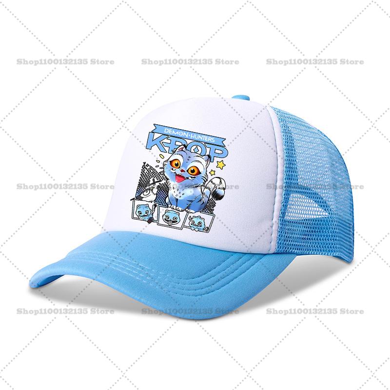 KPoP Demon Hunter Summer Baseball Cap Cartoon Anime Print Hat Boy Girl Breathable Kid Hat HipHop NetCap Kawaii Kids Toy Gift