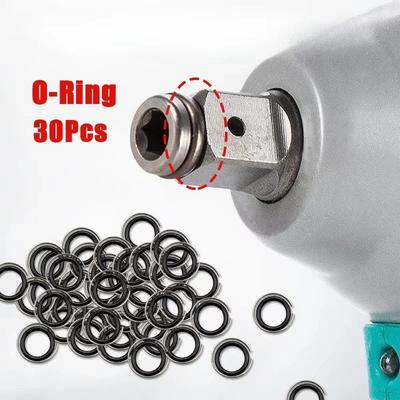 30 Stück Schlagschrauber Stecknuss Schnapp-Halteringe Ersatz Haltering-Clip mit O-Ring