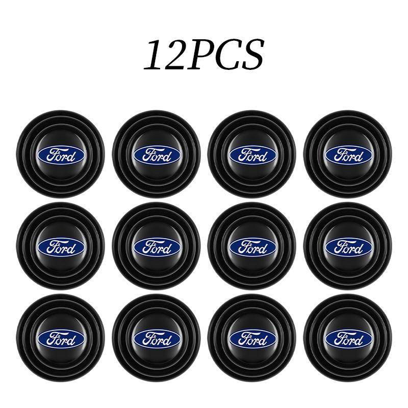 AKO1 Car Door Shock Absorber Buffer Protective Stickers Soundproof Rubber Pads For Ford Ranger Focus Kuga Mustang Mondeo Fusion Esco