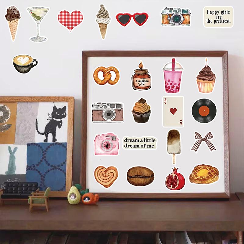 50/100PCS Retro Graffiti Stickers DIY Decoration Motorcycle Phone DIY Luggage Skateboards Handbook Guka Material Decals Sticker
