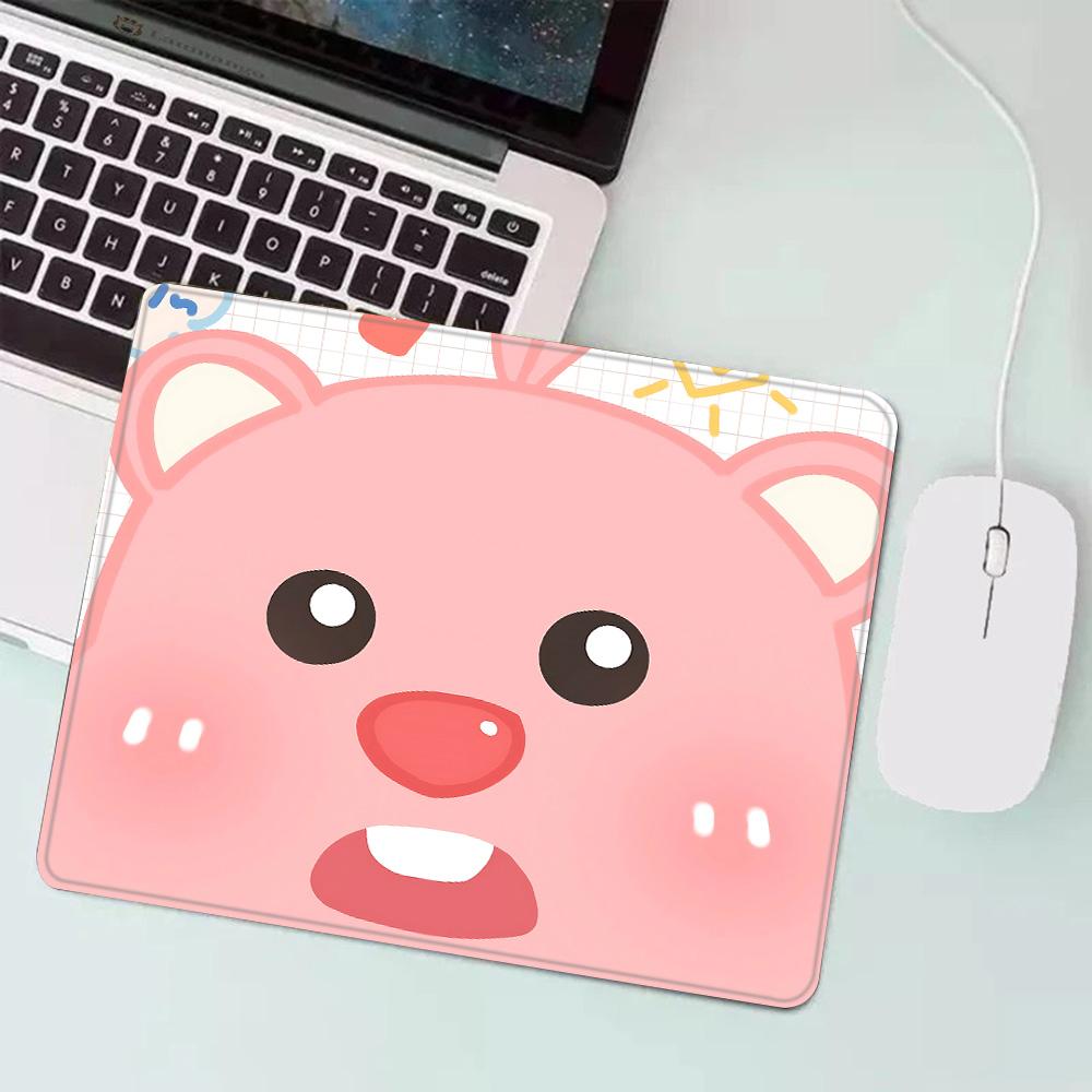 Hot Cartoon Cute Loopies Pink Gaming Mouse Pad XS Small Mousepad for PC Gamer Desktop Decoration Office Mouse Mat Deskmat Rug