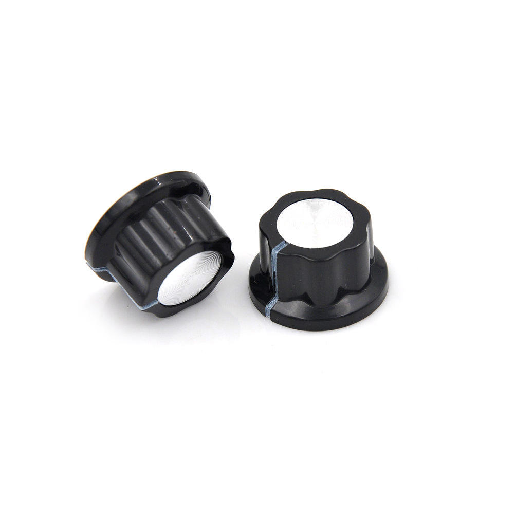 10 stk Potensiometerknapp Dreiekontroll Dreie Bakelittknapp Hulldiameter 6 mm