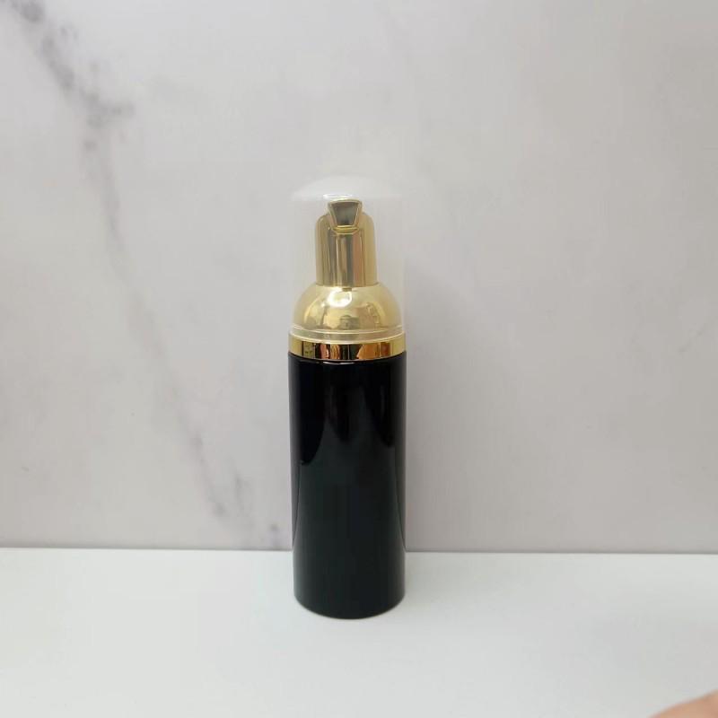 30ml Black Press-Type PET Foaming Facial Cleanser & 60ml Mousse Dispensing Bottle