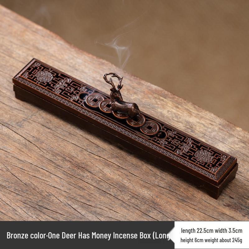 Antique Bodhi Leaf Incense Holder - Japanese-Inspired Aromatherapy Stand