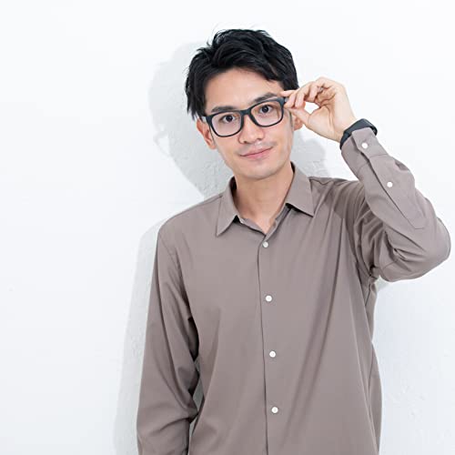 Eight Tokyo Reading Glasses for Men and Women, Blue Light Blocking, Made in Japan, Wellington and Boston Styles, Lightweight, Clear, UV Protection, 1.
