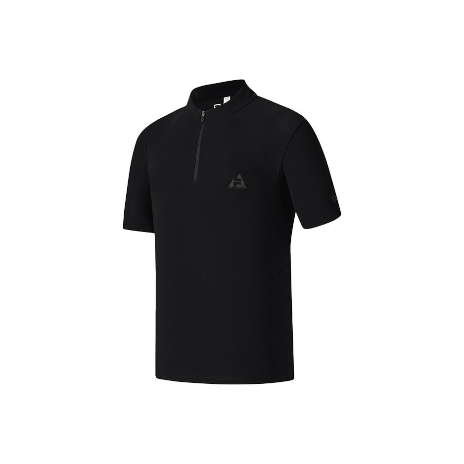 

Fila Explorer FW25 Серия для активного отдыха Однотонная Повседневная Удобная Футболка с коротким рукавом Мужские Топы A11M537104F-BK XXL