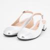 Ballerines loulou nappa argent cuir blanc Femme XAVIER DANAUD