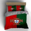 Red-green crest. Bedding Duvet cover sets Duvet covers Pillowcases gifts (1 * Duvet Cover 2 * Pillowcases, without duvet insert)