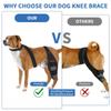 Dog Leg Knee Brace Straps Protection Pet Knee Pads Adjustable Dogs Leg Support Dogs Accessories for Leg Joint Wrap Supports