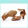 Elegant Womens Ballroom Latin Tango Dance Shoes With 5cm High Heel Ankle Buckle