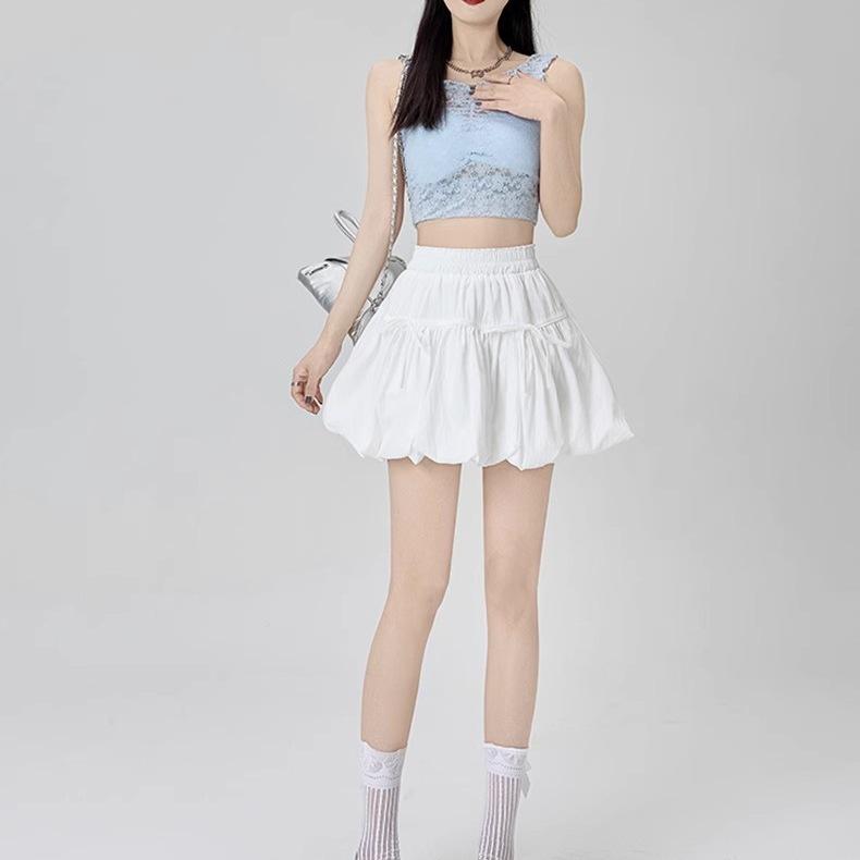 Women's High Waist A-line Puffy Umbrella Skirt - Summer 2026 Collection