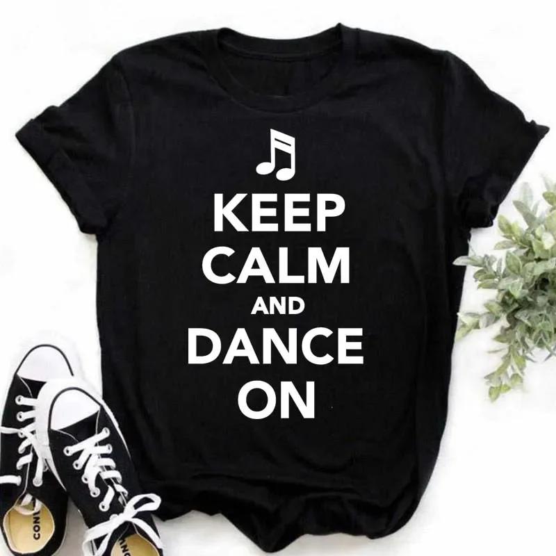 Damen T-Shirt Musik Oberteile Kurzarm Schwarz T-Shirt Damen Lässig Neu Harajuku Lustig Musiknote Kunst T-Shirt Mode