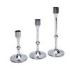 3 Pcs Candlestick Holder Steel Vintage Tall Metal Taper Candle Holders with Round Base for Table Wedding Housewarming