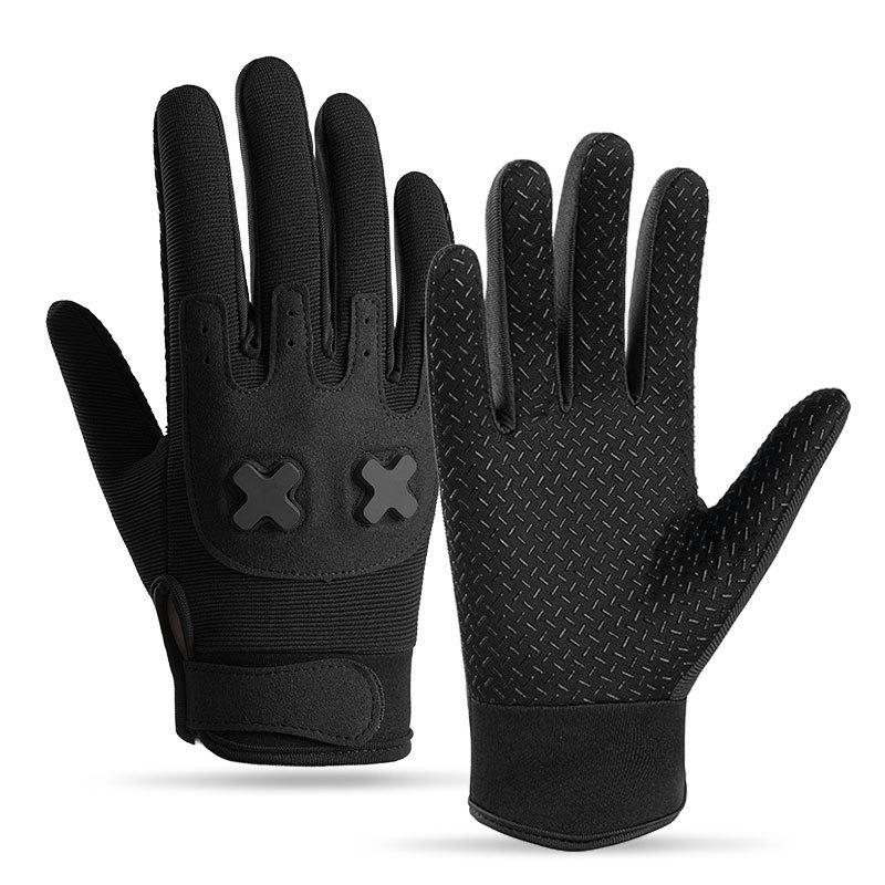 Off-road Sports Gloves Youth Full Finger Non-slip Breathable Bicycle Riding Gloves