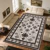 Light Color Retro Carpet Persian Style Living Room Foldable Indoor Floor Mat Washable Non-slip customizable soft Rug Dining Room