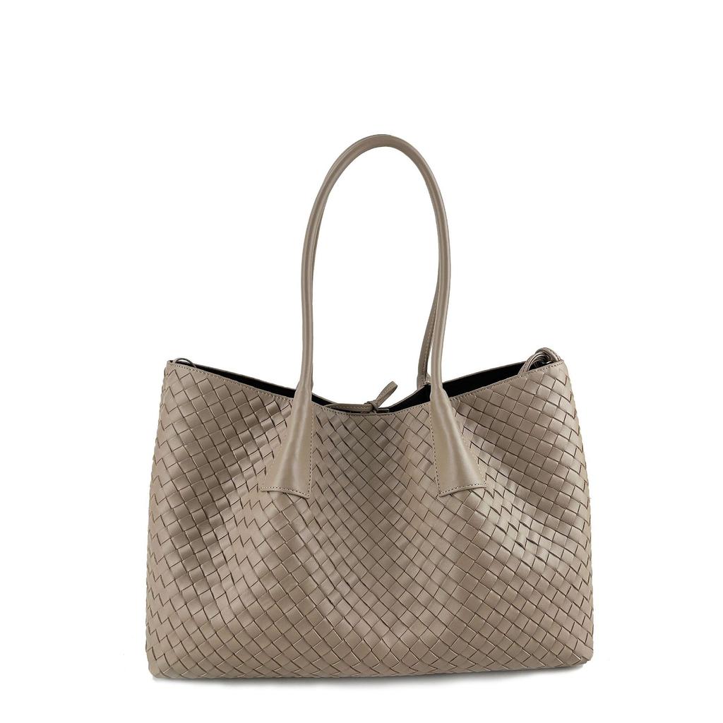 Borsa da Donna Grande in Vera Pelle Borsa Tote Borsa a Mano Lavorata a Maglia alla Moda Borsa in Pelle di Vacchetta Borsa da Donna Borsa a Tracolla Nuova 2025
