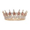 Women Crown Tiara Shiny Rhinestones Inlaid Queen Bridesmaids Crown Accessory for Wedding Halloween Birthday
