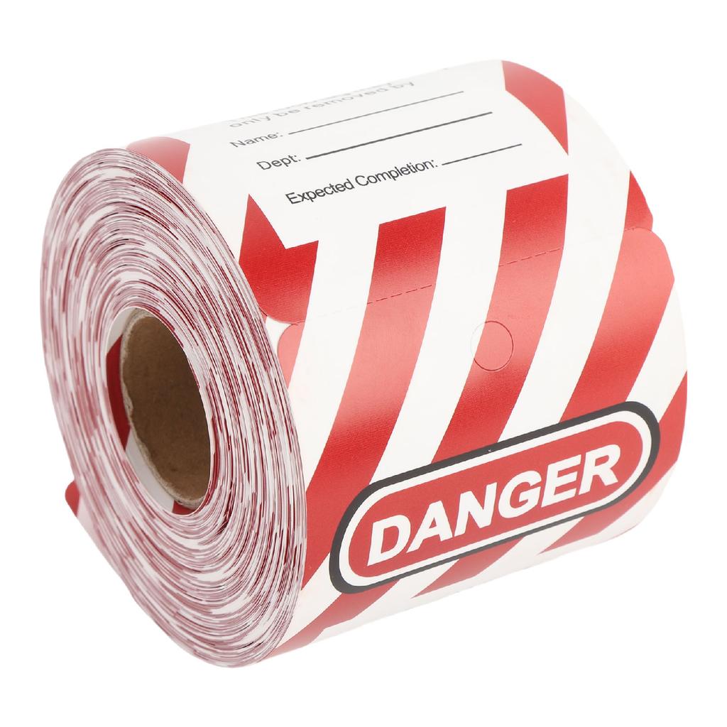 Danger Barricade Tag PP Composite Paper Hole Design Danger Tagout Tags for Industry Plant