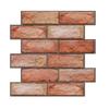 3 Dimension Red Brick Water Resistant Moistureproof Removable Self Adhesive Wallpaper Peel   Stick PVC Wall Stickers for Living Room Bathroom Kitchen
