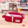 Mickey Mouse Kids Portable Dual Compartment Stationery Bag With Polyester Material For Learning