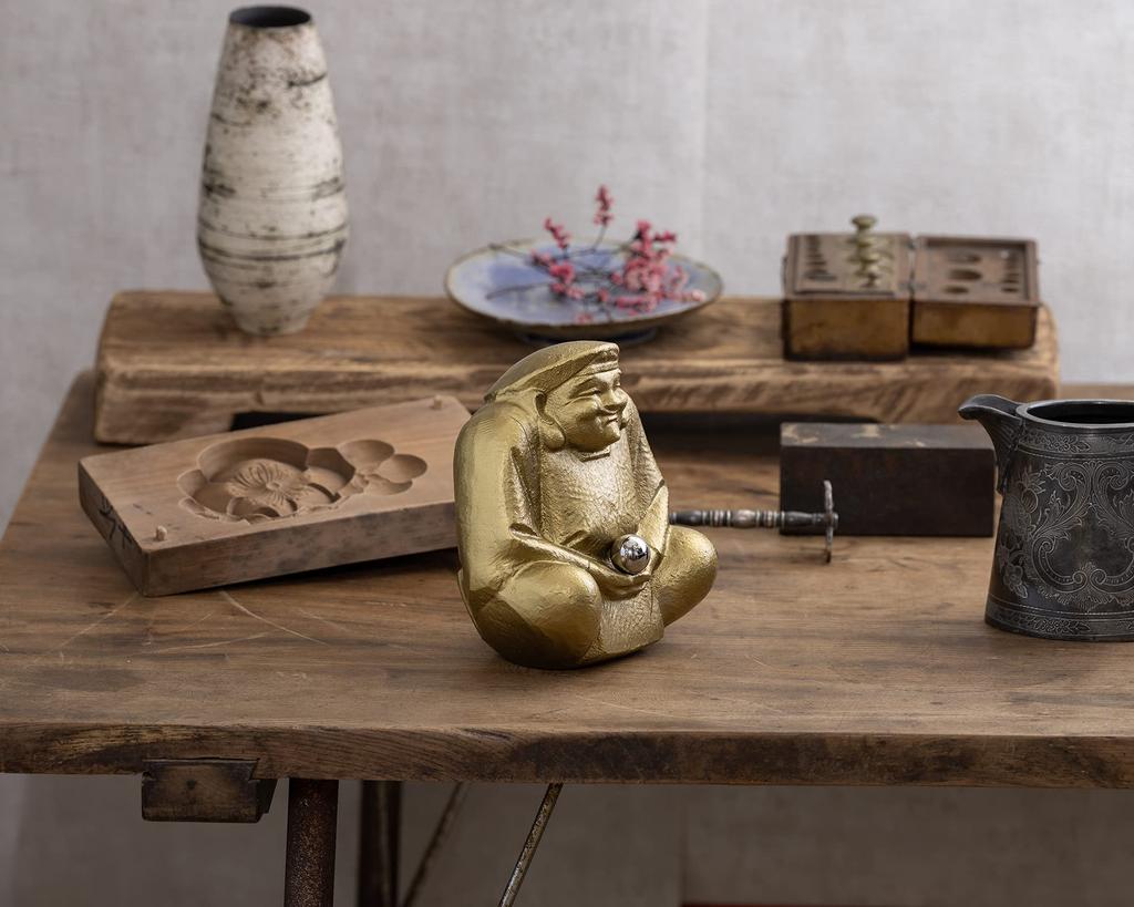 Jewel Daikokuten Nitten Sculptor Sotaro Saegusa Statue Ornament Seven Lucky Gods Takaoka Copperware Prototype_Buddha (Hoju Daikokuten)