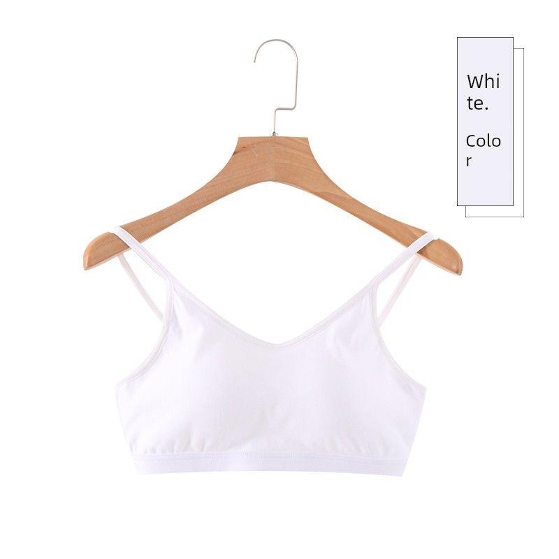 

Бесшовный топ-труба из чистого хлопка с чашками пуш-ап White XL (60.00 kg-67.50 kg