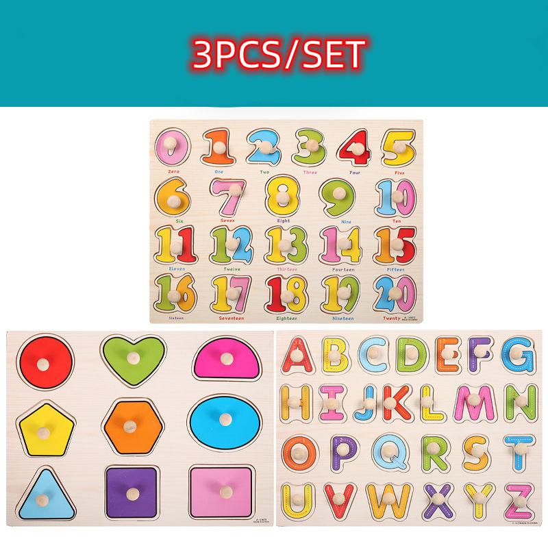 Montessori Baby Puzzle Educational Toys For Children Baby Game Puzzle Board Jigsaw Child Puzzle Wooden Puzzles For Kids 2 3 Year
