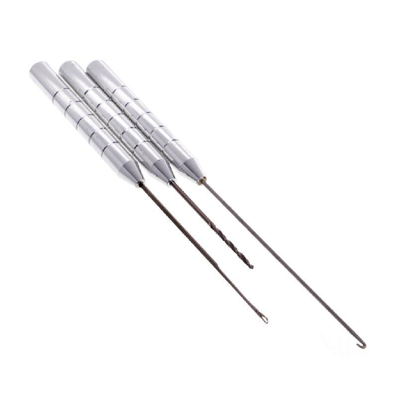NEW 4 Piece Stainless Steel Fishing Tackle TOOL KIT of Baiting Needle Hook Drill