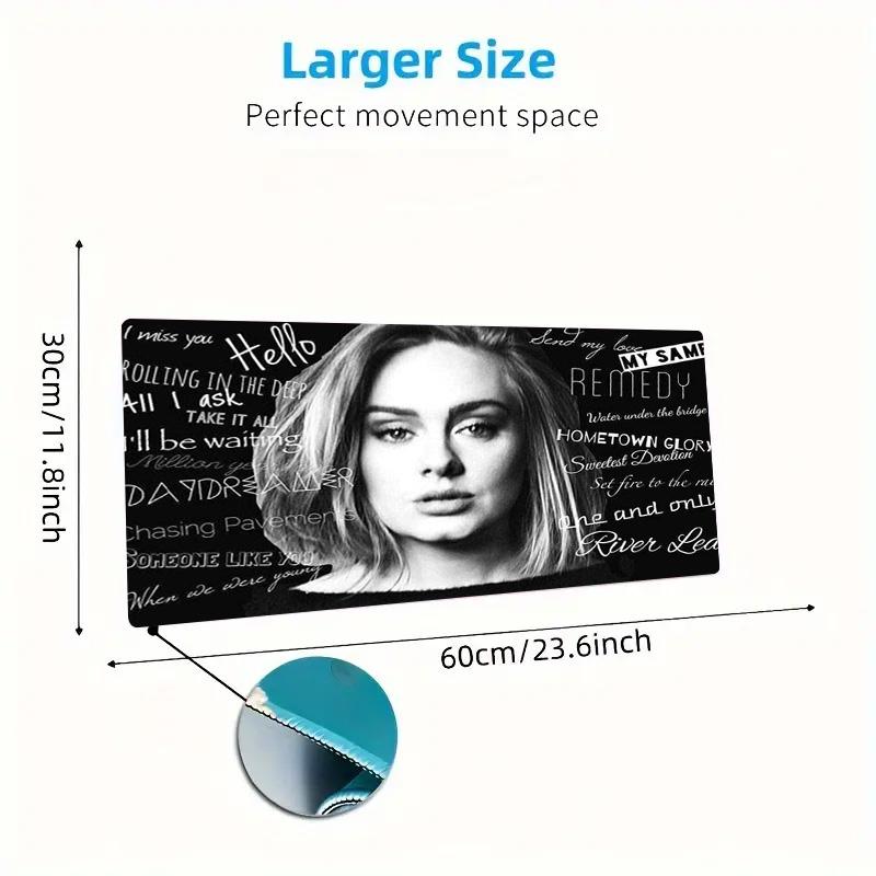 Adele Color Mouse Pad Large Gaming Table Cushion Non-slip Laptop Tablet Big Mousepad XXL Mat Mini PC Playmat With Lock edge