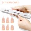 10pcs/Lot Wooden Nail Files Professional 100 180 240 Emery Board Manicure Buffer Grey Boat Double-sided Wooden Pedicure Buffers