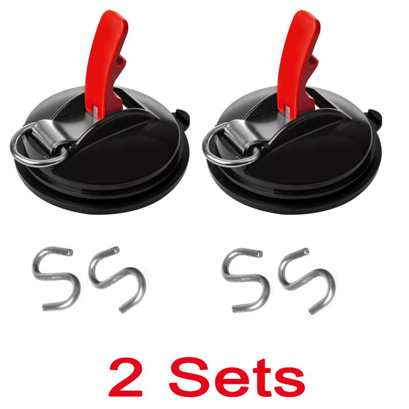 Vacuum Suction Cup Anchor with Fixed Hook Suction Cup Hook for Heavy-Duty Car Watch Strap Suitable for Car Household Bathroom