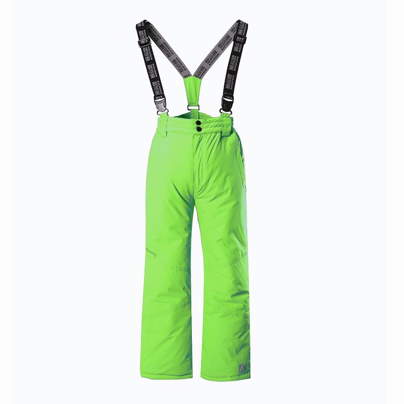 

Дитячі водонепроникні лижні штани Ku Luoxing: Товстий, Теплий, Унісекс, Вільного крою, Знімний нагрудник Size 16 (Height 160CM)